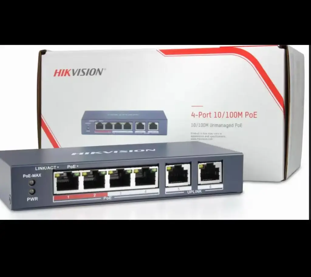 Port 4 Ethernet Switch  DS-3E0105P-E